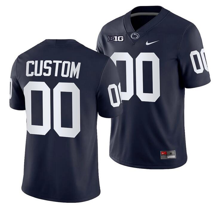 NCAA Men Penn State Nittany Lions Custom black Football Jersey